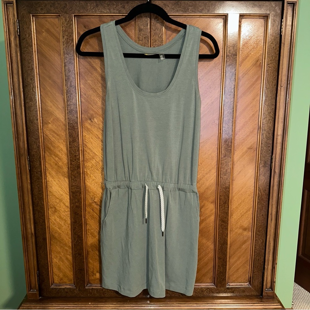 Zella Olive Green Tank Top Dress